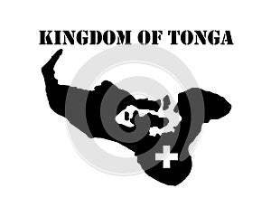 Symbol of Kingdom of Tonga and map