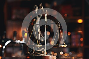 Symbol of law and justice, law and justice concept