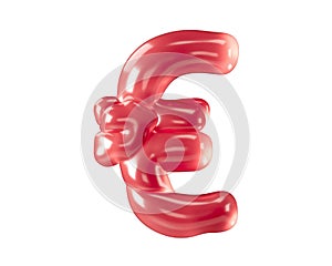 symbol made of bizarre balloons