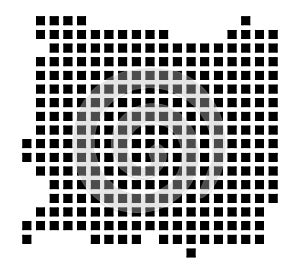 Abstract Map of Langenhagen (Germany)