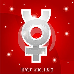 Symbol of Mercury planet