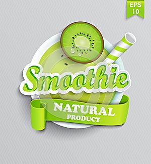 Symbol of natural smoothie. photo