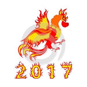 Symbol of New Year 2017.