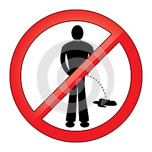 Symbol No Urinating