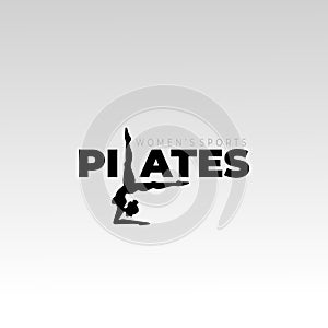 Symbol pilates logo images, sport woman logos