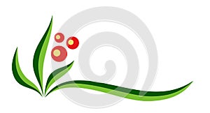 Symbol of plant with berries.