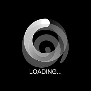 A symbol of progress loading bar or Buffering of Download or Upload, Loading icon, Vector and Illustration
