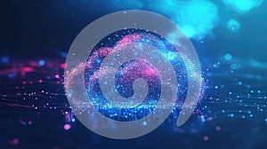 symbol pulsating cloud upload icon