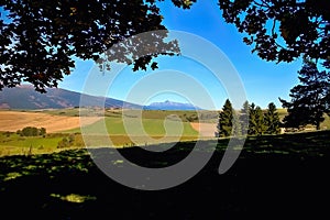 Symbol of Slovakia - peak Krivan from Haj-Nicovo near Liptovsky Mikulas. photo