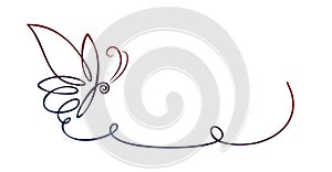 The symbol of stylized butterfly.