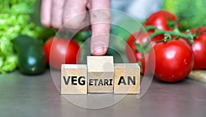 Symbol to change from a vegetarian to a vegan person