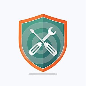 Secure Repair Service Vector Icon