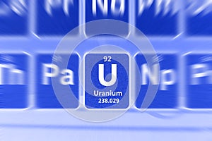 Symbol of Uranium