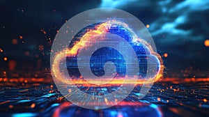 symbol warping cloud upload icon