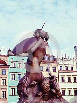 symbol of Warsaw, Poland