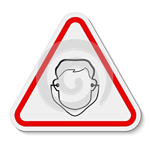 Symbol Wear Ear Plug Sign Isolate On White Background,Vector Illustration EPS.10