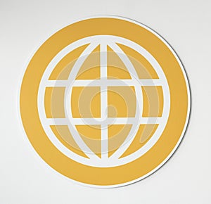 Symbol of web browser icon