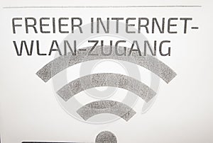 Symbol for WiFi or WLAN access