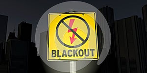 Blackout - power grid overloaded