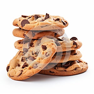 Symbolic Chocolate Chip Cookies Infused With Nature-inspired Camouflage photo