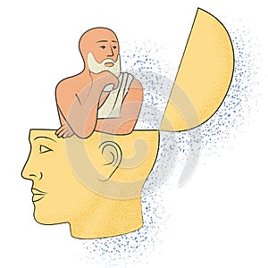 Symbolic drawing of the knowledge of philosophy