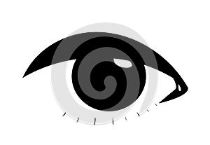 Symbolic female eye