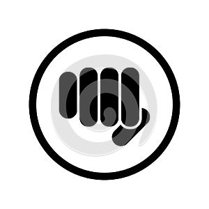 Symbolic fist icon