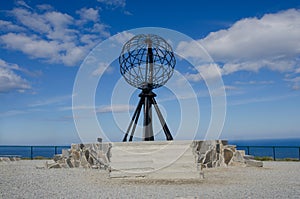 Symbolic globe at the North Cape/ Nordkapp