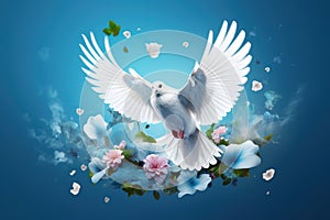 Symbolic imagery of global peace.