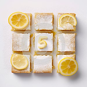 Symbolic Lemon Bars: Minimalist Imagery Of Cultural Significance