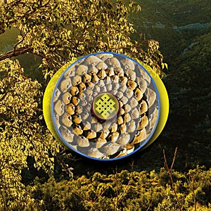 symbolic mandala number 46 photo