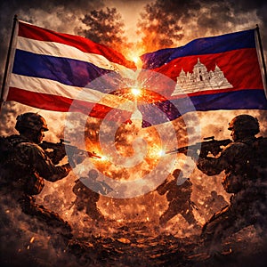 Symbolic Military Confrontation Representing Regional Geopolitical Tension