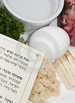 Symbolic passover seder plate