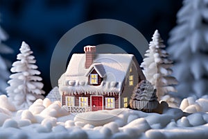 Symbolic representation of winter heating with a capped house model
