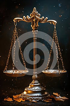 Symbolic scales of justice Themis: legal balance, fairness, and morality in the courtroom, a representation of virtue