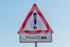 Symbolic Sign Housewife german Hausfrau