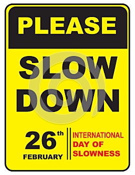 International day of slowness photo