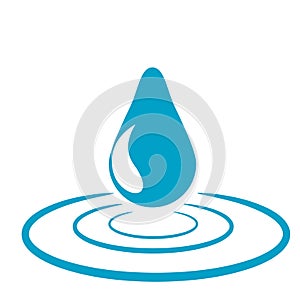 Symbolic water drop design (vector)