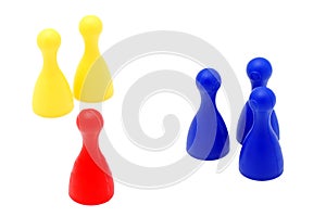 Symbolizing figurines.