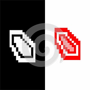 red gem symbology pixel vector design in anime Full Metal Alchemist photo