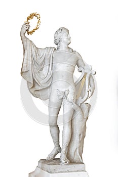 Symbols in arts - statue of Apollo.