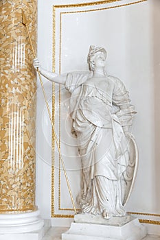 Symbols in arts - statue of Athena.
