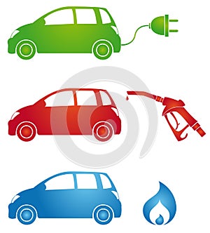 Symbols for different fuels photo