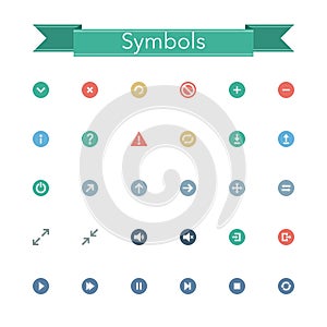 Symbols Flat Icons