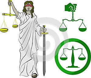 Simboli da giustizia 