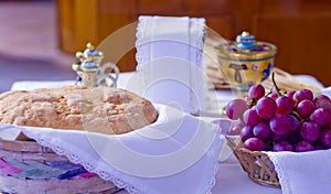 Symbols of religion : bread and wine