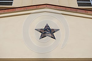 Symbols from the Soviet era in Rostock