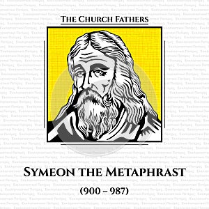 Symeon the Metaphrast 900 â€“ 987 was the author of the 10-volume medieval Greek menologion, or collection of saints` lives.