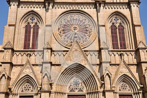 Symmetric pattern of Catholic church external