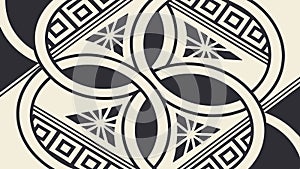 Symmetrical Abstract Geometric Lattice Pattern vector design Generative AI